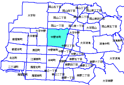 中野本町地図
