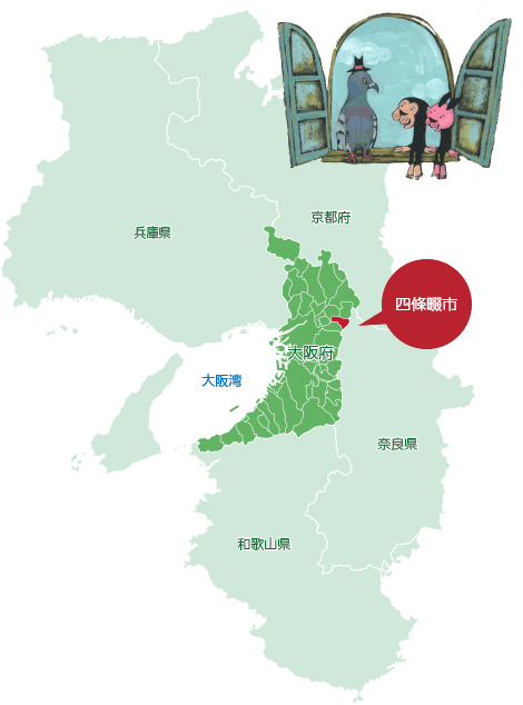 四條畷市のマップ