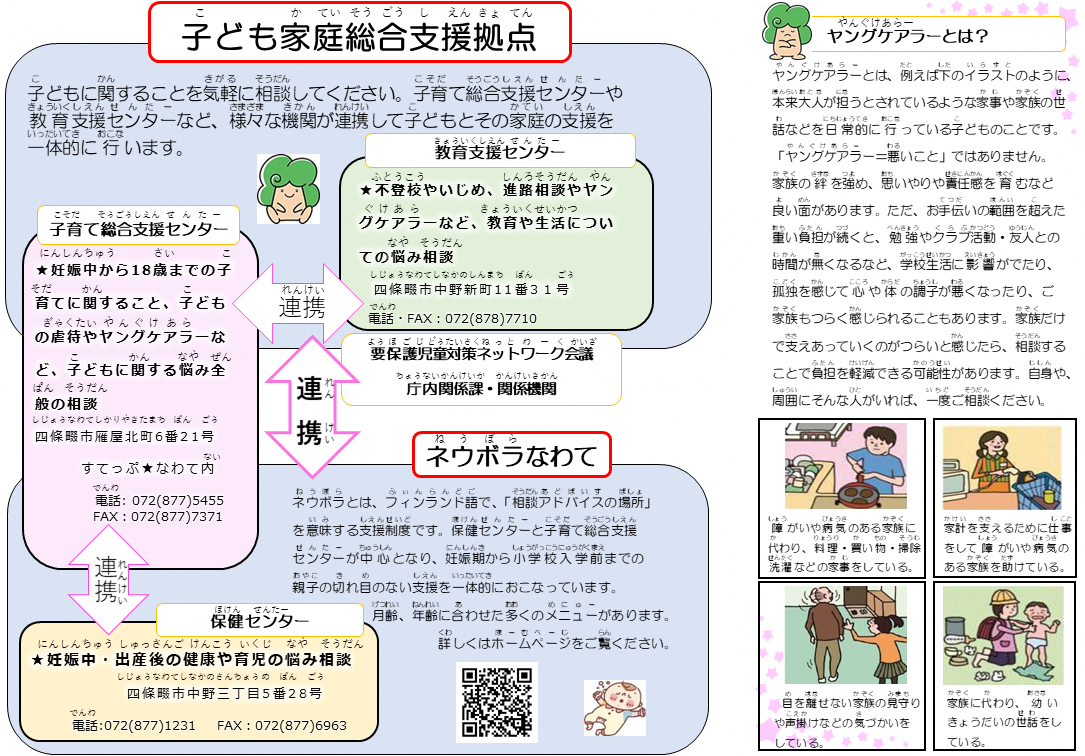 子ども家庭総合支援拠点のリーフレット2枚目です