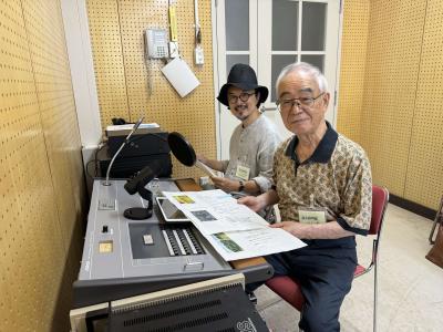 9月四條畷高等学校で収録　谷口さんと角さん