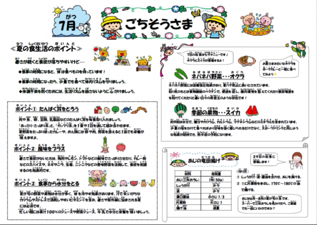 ごちそうさま7月