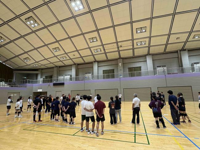 なわてボッチャの体験会の様子です。