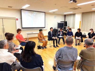 四條畷西中学校　地域と市長の対話会