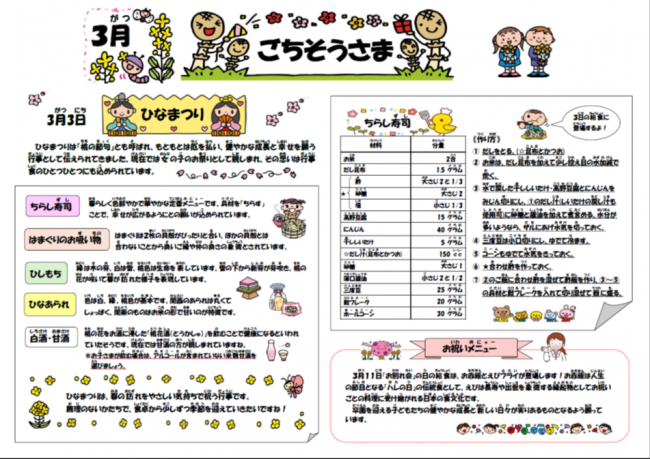 ごちそうさま3月