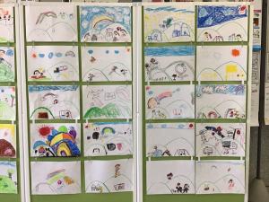 未来のアウトドアフィールド絵画