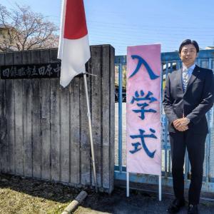 田原中学校　入学式