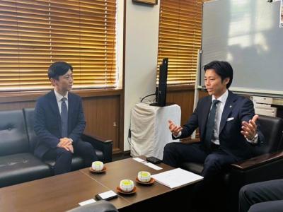 宮崎県宮崎市長　行政視察　対談