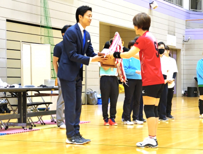 四條畷市バレーボール連盟第52回市長杯大会開会式
