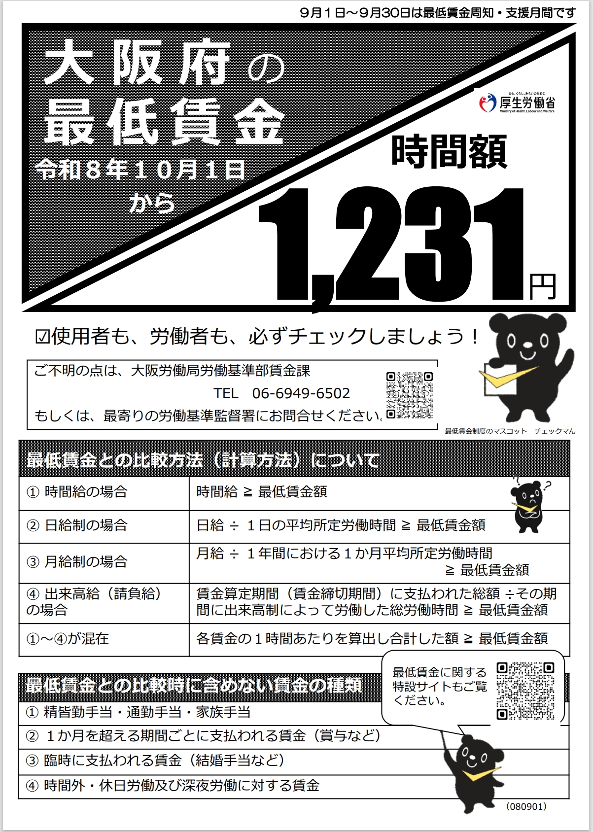 大阪 最低 賃金
