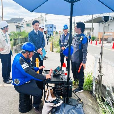 交通誘導(KB-eye)の現地視察