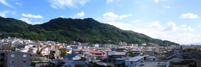 飯盛城跡　遠景