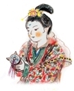 奈良時代の貴婦人のイラスト