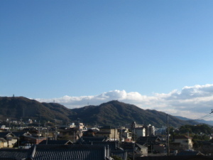 飯盛山城跡遠景写真