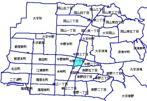 中野一丁目地図