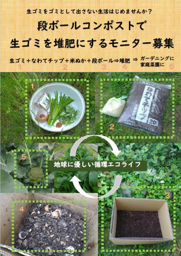 段ボールコンポスト広報